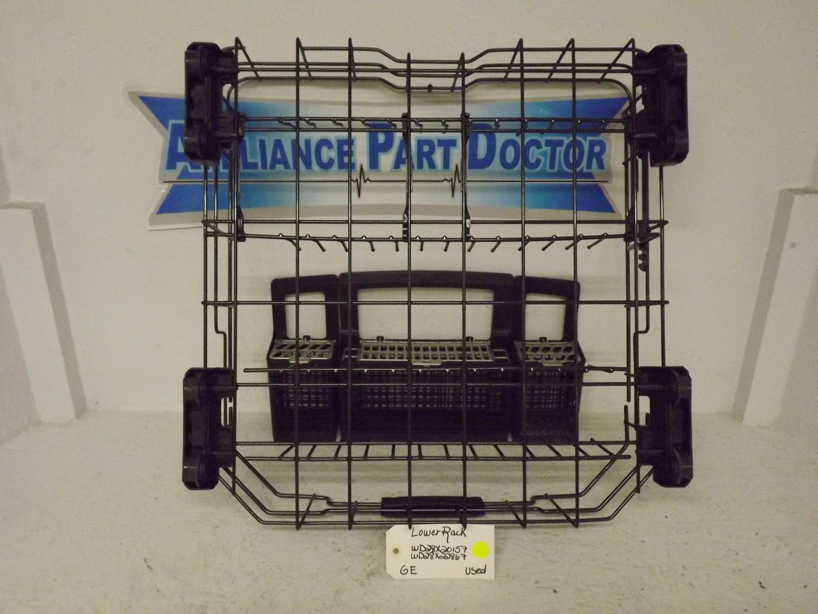 GE Dishwasher WD28X20157 WD28X22867 Lower Rack Used GE Dishwasher WD28X20157 WD28X22867 Lower Rack Used